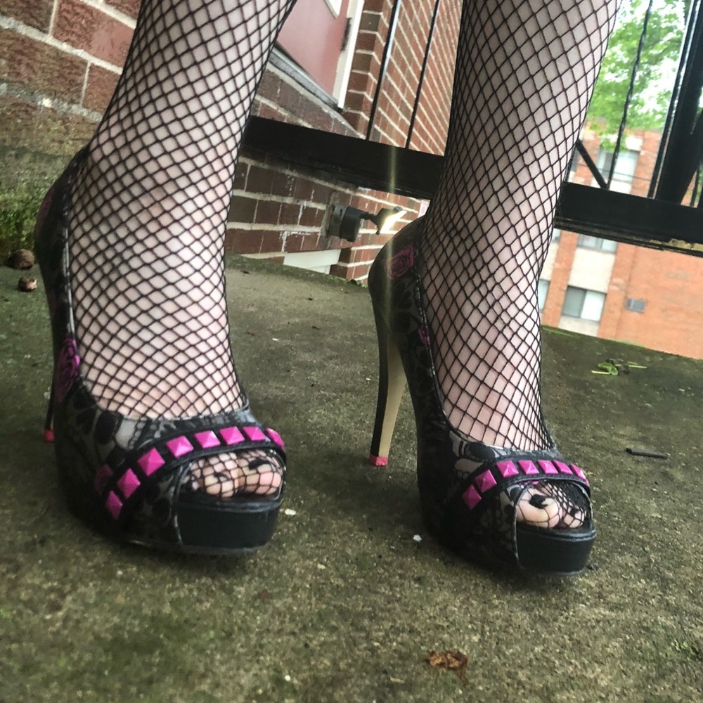Iron Fist Open Toed Heels